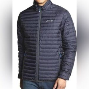 Eddie Bauer Men's Navy Blue Down Jacket NWT